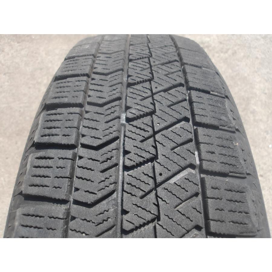 Q978-ソ2 中古タイヤ ホイール 送料無料 165/60R15 冬4本セット スタッドレス 77Q 165/60-15 165-60-15 ブリヂストン ブリザック VRX2 15インチ鉄ホイールの画像