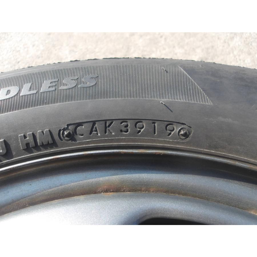 Q978-ソ2 中古タイヤ ホイール 送料無料 165/60R15 冬4本セット スタッドレス 77Q 165/60-15 165-60-15 ブリヂストン ブリザック VRX2 15インチ鉄ホイールの画像