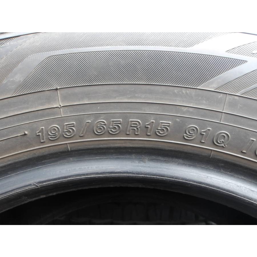 Q994-12 中古タイヤ 送料無料 195/65R15 冬4本セット スタッドレス 91Q 195/65-15 195-65-15 ヨコハマ アイスガード iG60_5