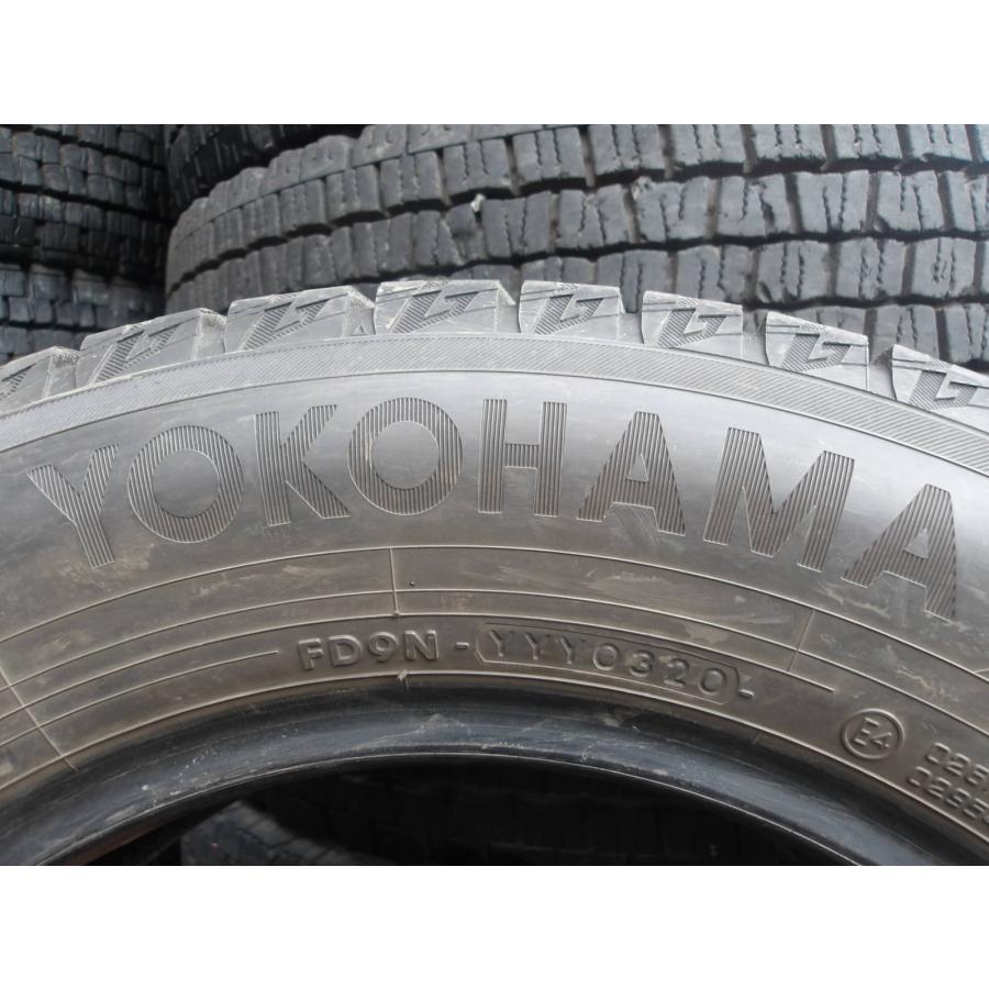 Q994-12 中古タイヤ 送料無料 195/65R15 冬4本セット スタッドレス 91Q 195/65-15 195-65-15 ヨコハマ アイスガード iG60_6
