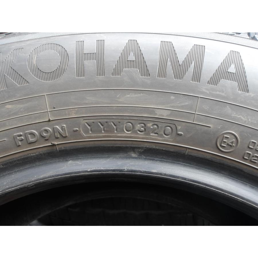 Q994-12 中古タイヤ 送料無料 195/65R15 冬4本セット スタッドレス 91Q 195/65-15 195-65-15 ヨコハマ アイスガード iG60_8