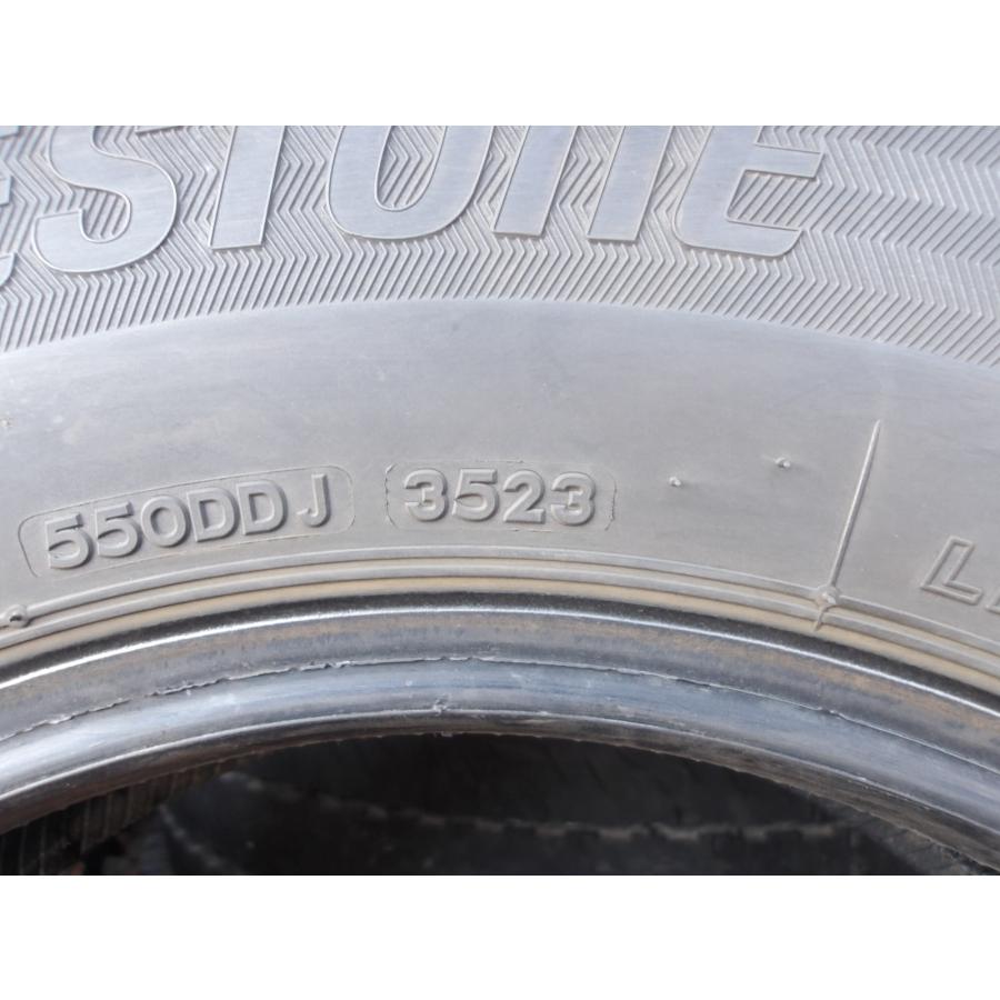 R127-10 中古タイヤ 送料無料 195/80R15 冬4本セット スタッドレス LT