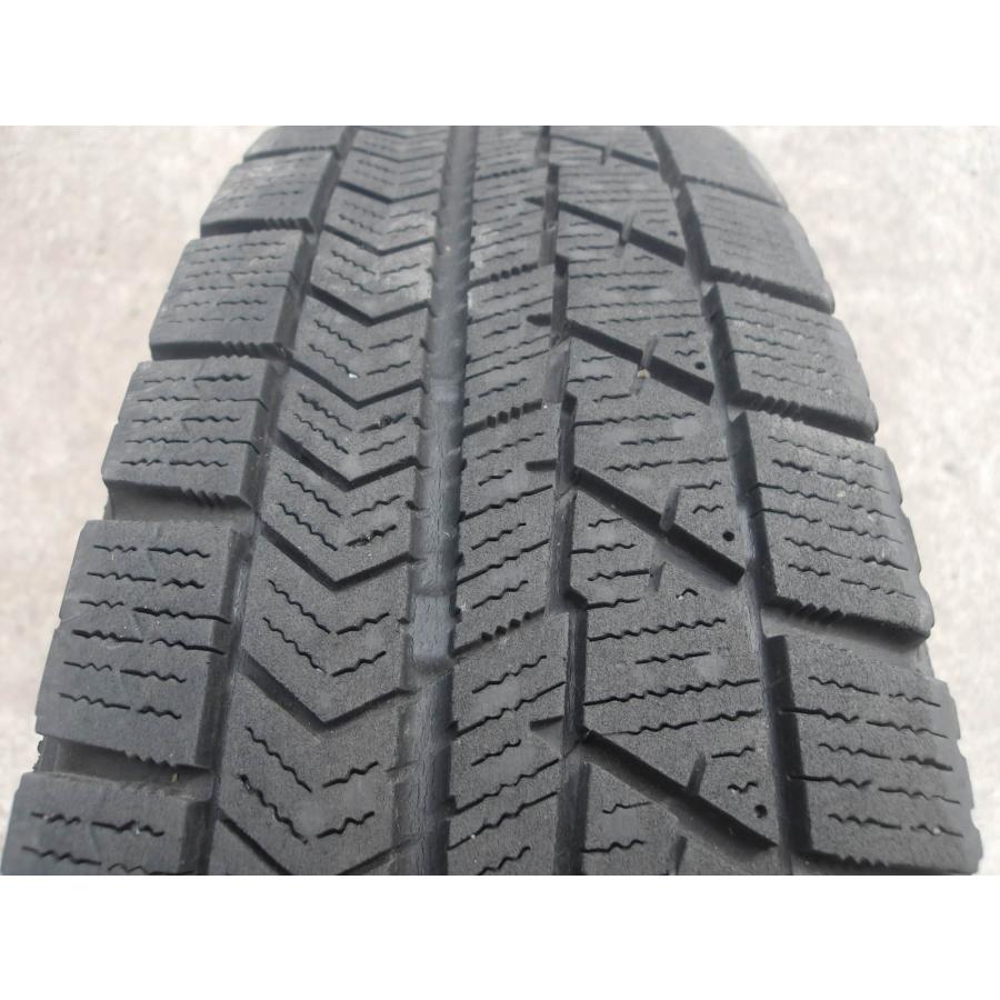 R200-ソ2 中古タイヤ ホイール 送料無料 145/80R13 冬4本セット スタッドレス 73Q 145/80-13 145-80-13 ブリヂストン ブリザック VRX 13インチ鉄ホイール_3