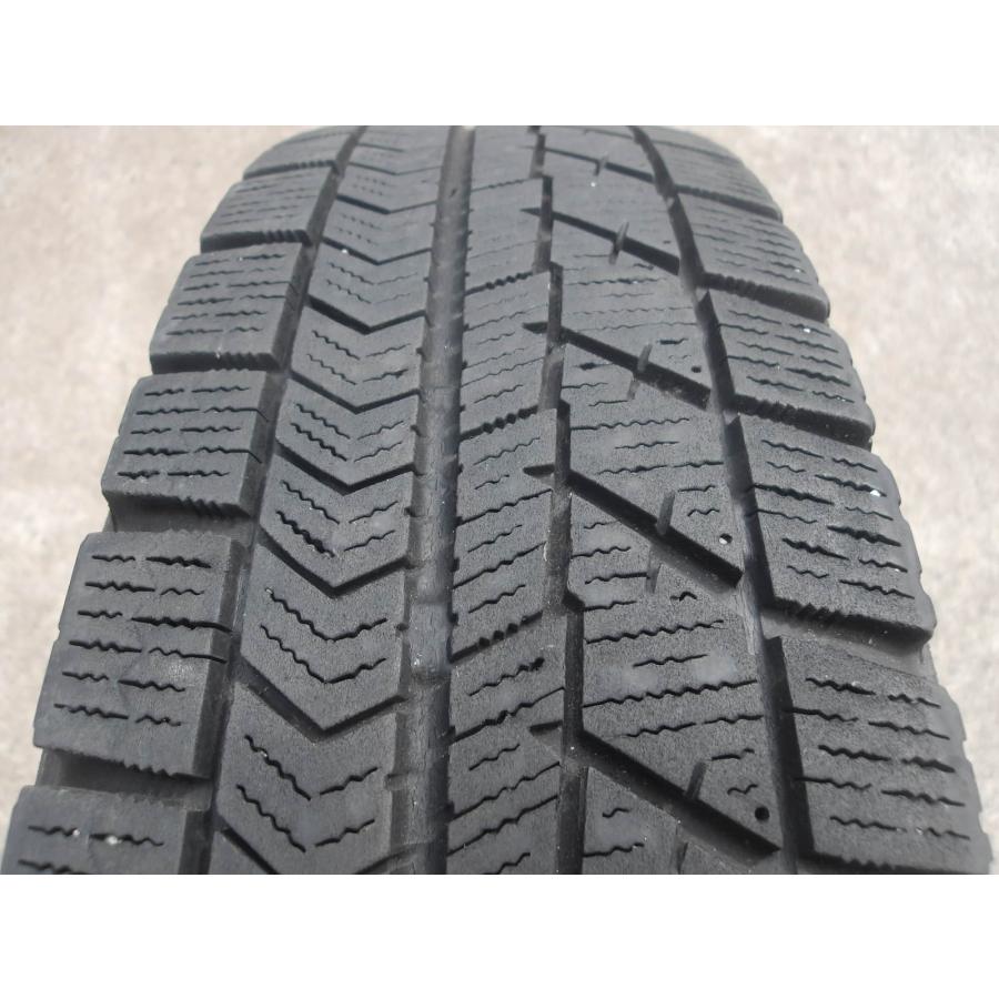 R200-ソ2 中古タイヤ ホイール 送料無料 145/80R13 冬4本セット スタッドレス 73Q 145/80-13 145-80-13 ブリヂストン ブリザック VRX 13インチ鉄ホイール_4