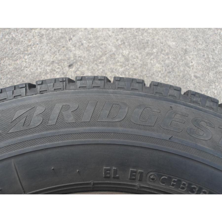 R200-ソ2 中古タイヤ ホイール 送料無料 145/80R13 冬4本セット スタッドレス 73Q 145/80-13 145-80-13 ブリヂストン ブリザック VRX 13インチ鉄ホイール_6