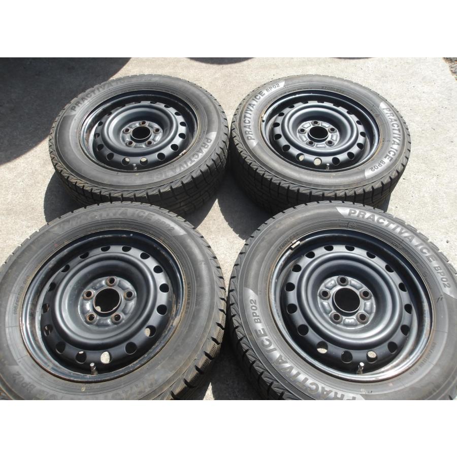 R263-ソ2 中古タイヤ ホイール 送料無料 195/65R15 冬4本 スタッドレス 