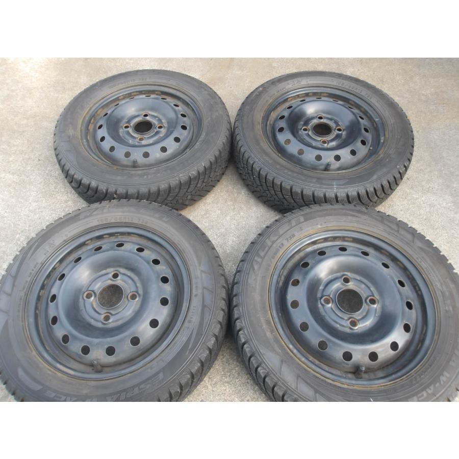 R316-ソ2 中古タイヤ ホイール 送料無料 155/65R13 冬4本セット