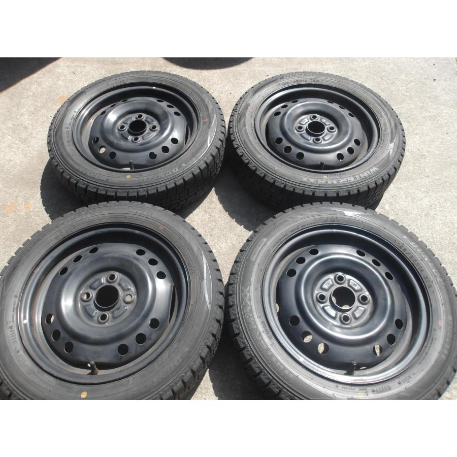 R440-ソ2 中古タイヤ ホイール 送料無料 155/65R14 冬4本セット