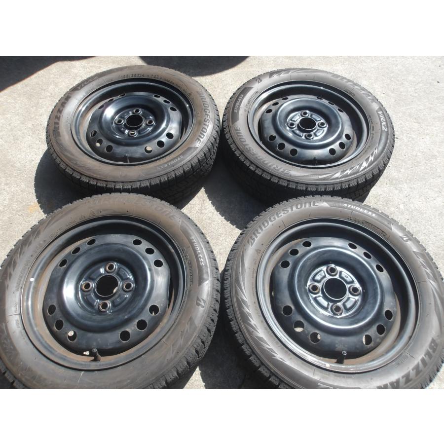 R441-ソ2 中古タイヤ ホイール 送料無料 155/65R14 冬4本セット 