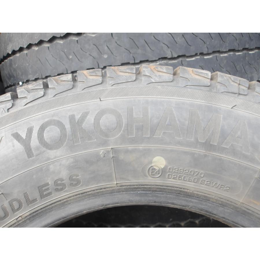 R5-ソ1 中古タイヤ 送料無料 175/80R15 冬2本セット スタッドレス 90Q 175/80-15 175/80-15 ヨコハマ アイスガード G075_4