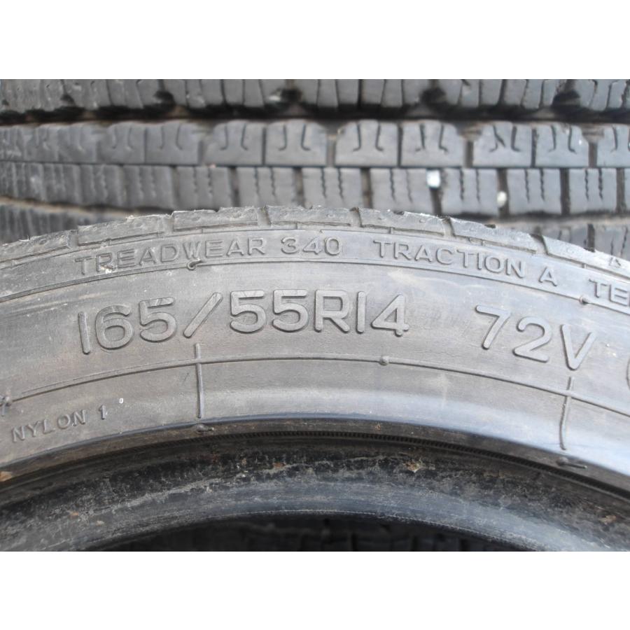 X104pk-1 中古タイヤ 送料無料 165/55R14 夏4本セット サマータイヤ