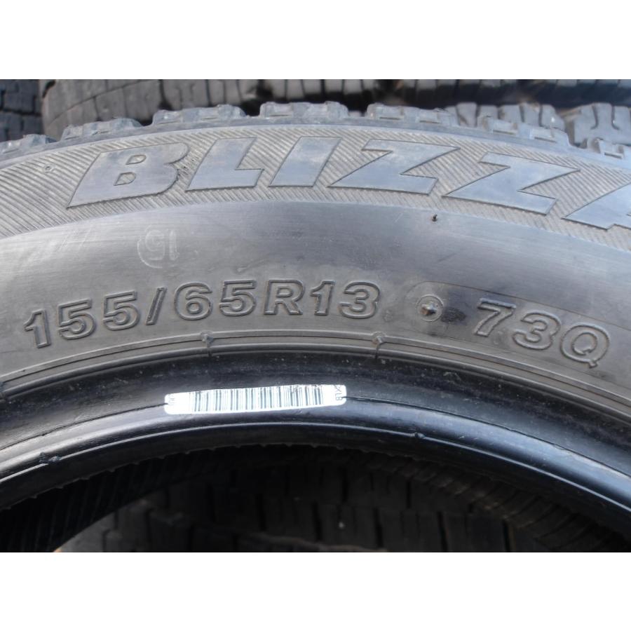 X22-1 中古タイヤ 送料無料 155/65R13 冬4本セット スタッドレス 73Q