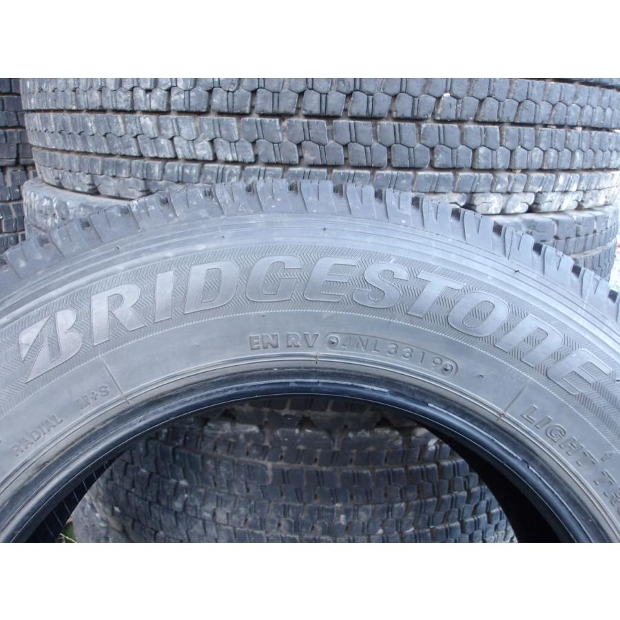 Y284 中古タイヤ 送料無料 155/80R14 冬4本セット スタッドレス LT 88/86N 155/80-14 155-80-14 BRIDGESTONE BLIZZAK VL1｜tire-dream｜07