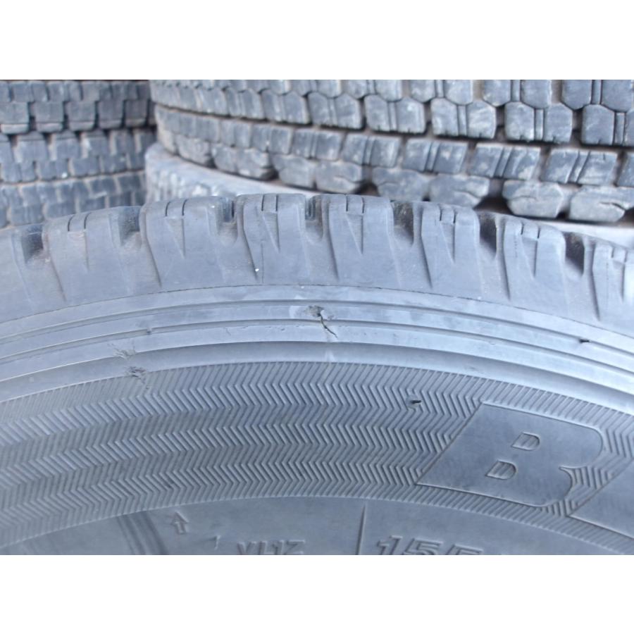 Y284 中古タイヤ 送料無料 155/80R14 冬4本セット スタッドレス LT 88/86N 155/80-14 155-80-14 BRIDGESTONE BLIZZAK VL1｜tire-dream｜09