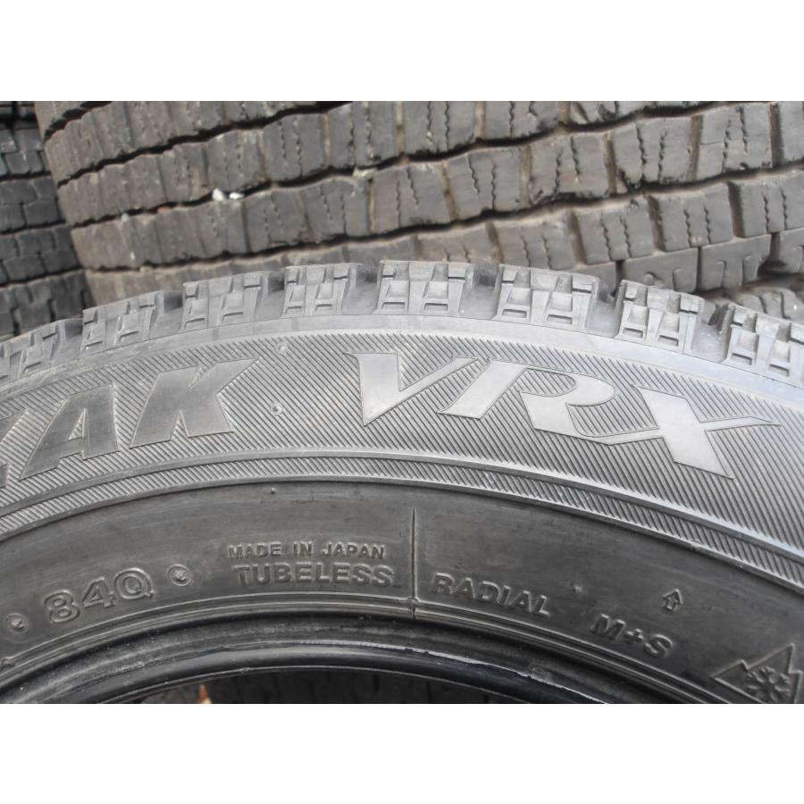 Y923-1 中古タイヤ 送料無料 175/65R15 冬4本セット スタッドレス 84Q 175/65-15 175-65-15 ブリヂストン ブリザック VRXの画像