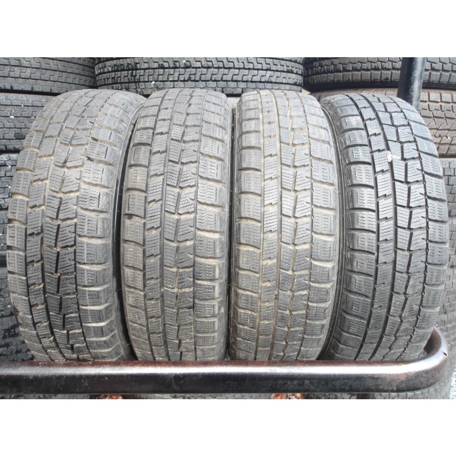 Y970p-1 中古タイヤ 送料無料 155/65R13 冬4本セット スタッドレス 73Q 