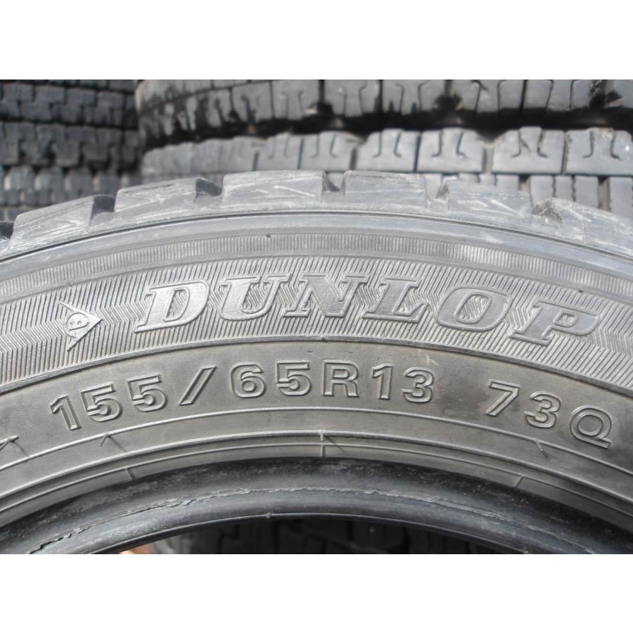 Y970p-1 中古タイヤ 送料無料 155/65R13 冬4本セット スタッドレス 73Q 