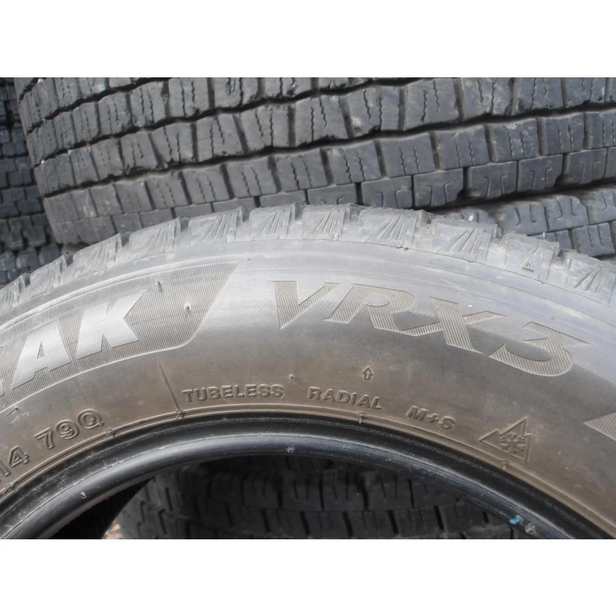 Y997-14 中古タイヤ 送料無料 165/65R14 冬4本セット スタッドレス 79Q 165/65-14 165-65-14 ブリヂストン ブリザック VRX3_7