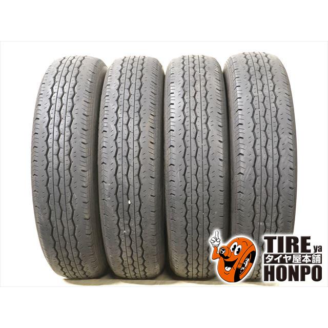 中古タイヤ 4本セット 195/80R15 107/105L ブリヂストン RD613 サマー 