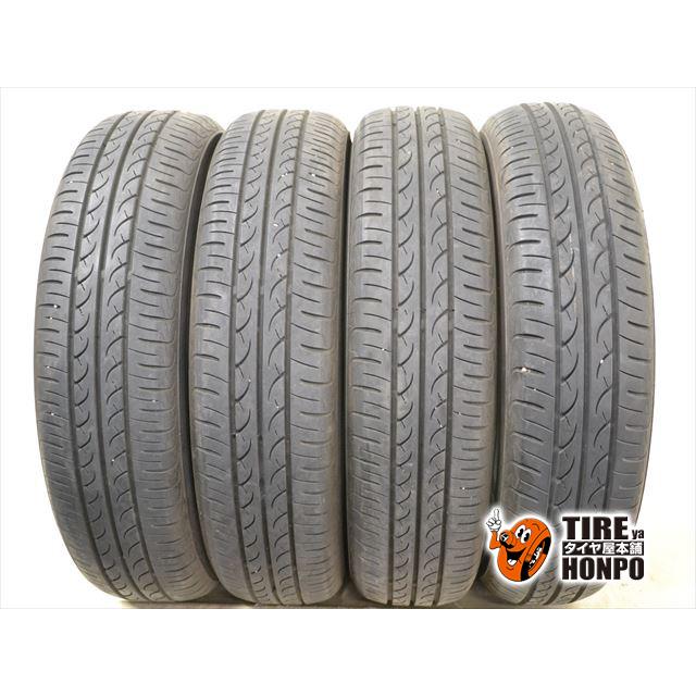 中古タイヤ 4本セット 155/65R14 75S ヨコハマ ブルーアース AE01 
