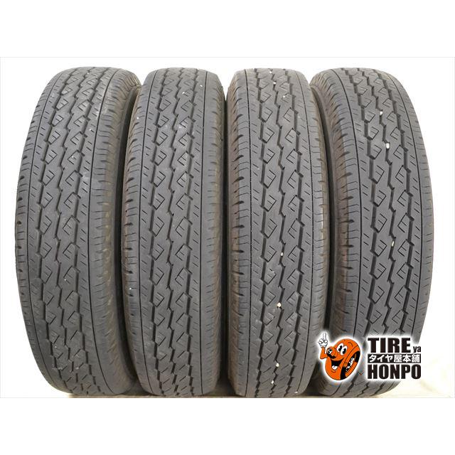 中古タイヤ 4本セット 195/80R15 107/105L ブリヂストン V600 サマー 