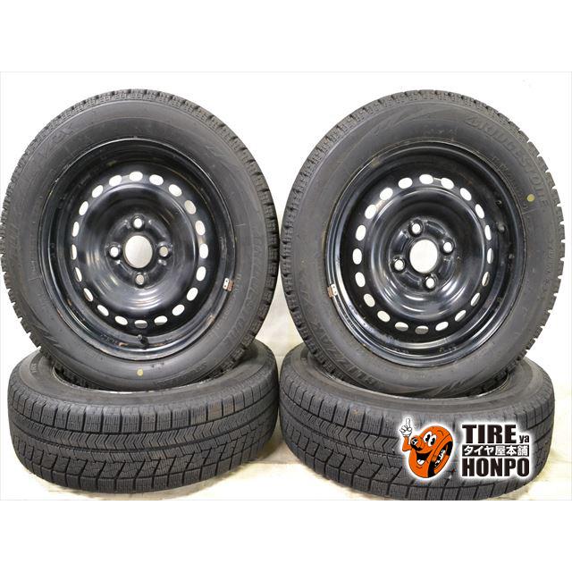 中古タイヤ 4本セット 155/65R14 75Q ブリヂストン ブリザックVRX <br