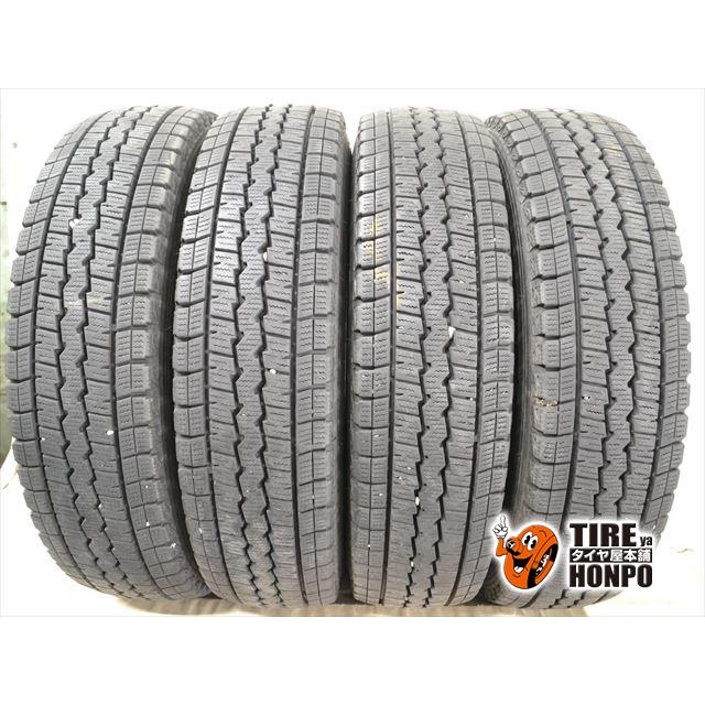 送料無料 ダンロップ 145/80R12 LT 中古 冬タイヤ スタッドレス 8 DUNLOP（ダンロップ） 中古タイヤ スタッドレスタイヤ 4本セット 145