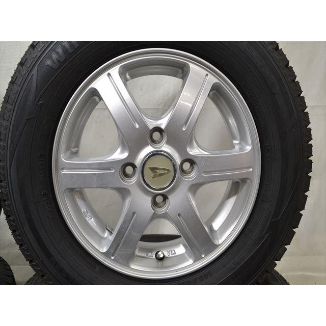 中古タイヤ 4本セット 145/80R13 75Q ダンロップ ウィンターマックス 