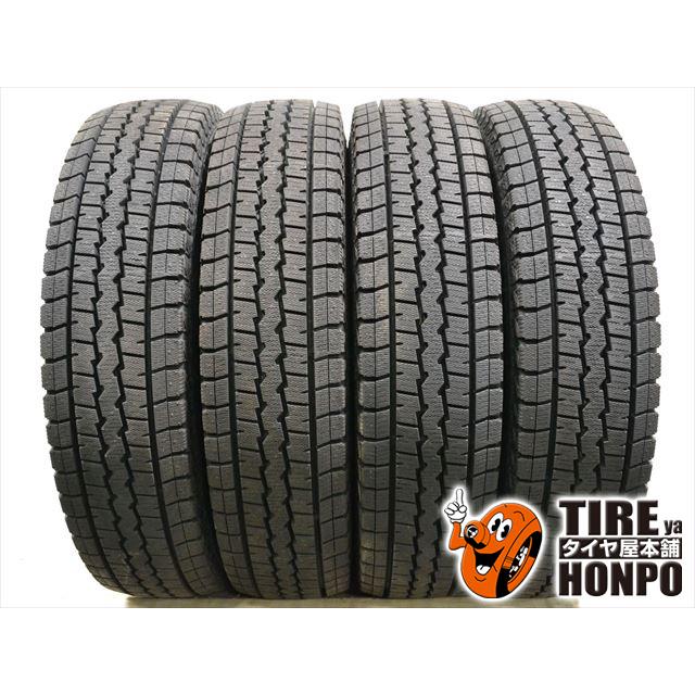 バリ山【希少サイズ】185R14　6PR　LT　ダンロップ　WINTER　MAXX　SV01　中古スタッドレス４本　ボンゴなど 中古タイヤ 4本セット 185R14 6PR ダンロップ ウィンターマックスSV01