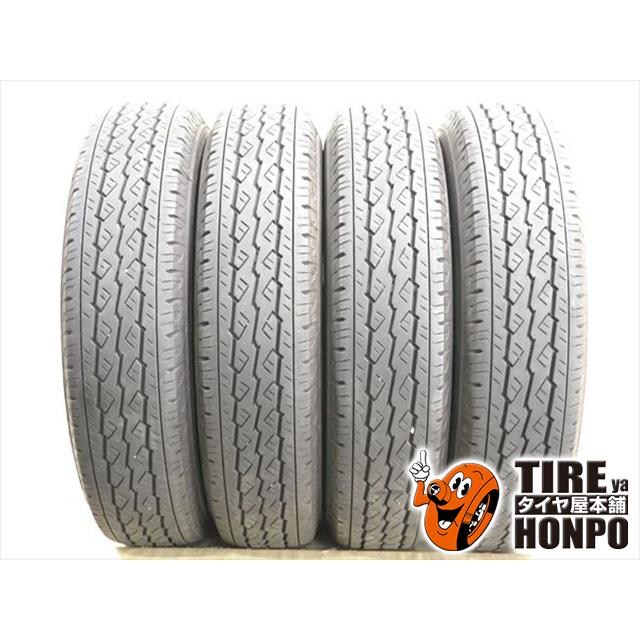 中古タイヤ 4本セット 195/80R15 107/105L ブリヂストン V600 サマー 
