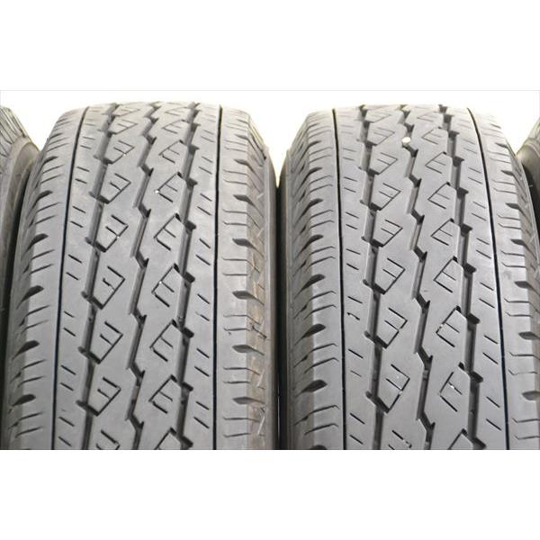 中古タイヤ 4本セット 195/80R15 107/105L ブリヂストン V600 サマー 