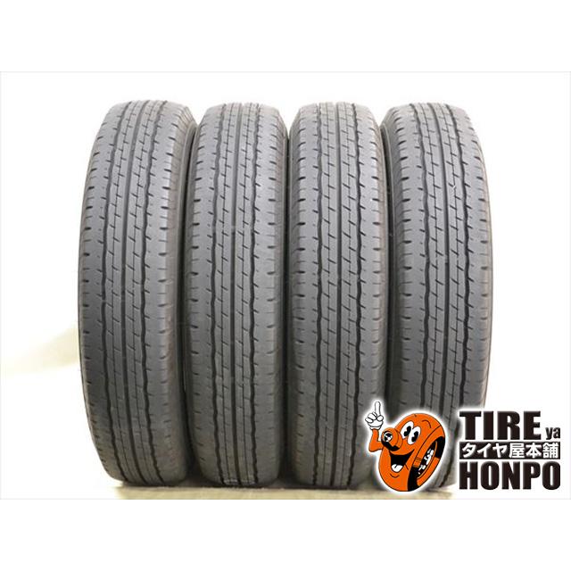 中古タイヤ 4本セット 155/80R14 88/86N ダンロップ SP175L サマー