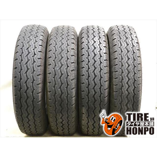 中古タイヤ 4本セット 165R13 8PR ダンロップ SPLT5 サマータイヤ 