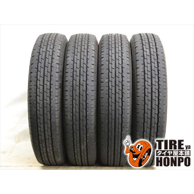 中古タイヤ 4本セット 155/80R14 88/86N ダンロップ SP175L サマー 