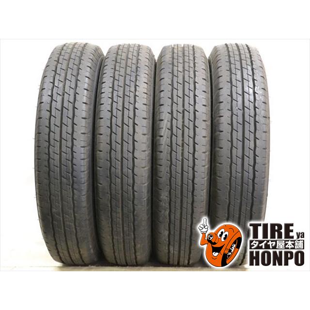 中古タイヤ 4本セット 155/80R14 88/86N ダンロップ SP175L サマー