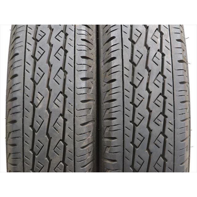 中古タイヤ 2本セット 155/80R14 88/86N ブリヂストン V600 サマー 
