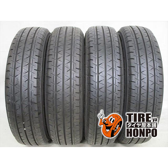 中古タイヤ 4本セット 165/80R13 94/93N ヨコハマ ブルーアースバン