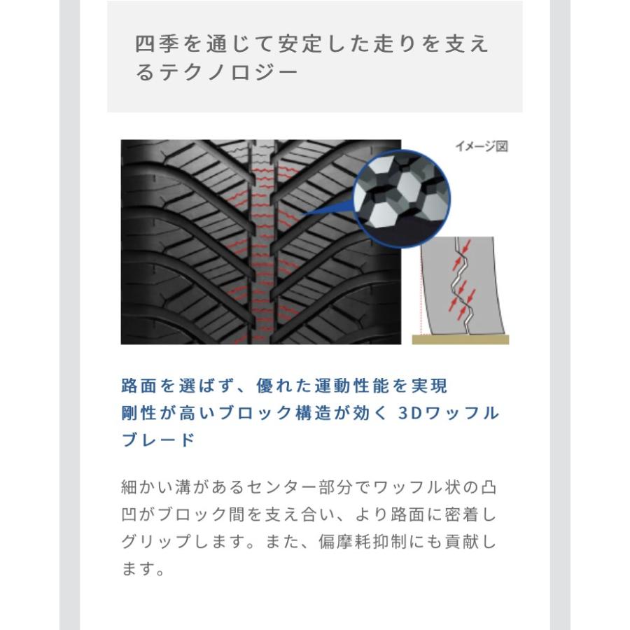 グッドイヤー　オールシーズンタイヤ　Vector 4 Seasons Hybrid   195/55R16  87H  4本セット　☆日本製☆ ベクター フォー シーズンズ　ハイブリッド_10