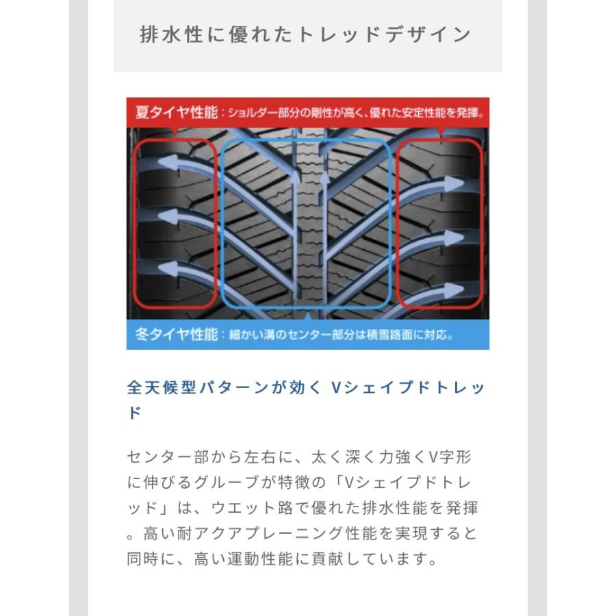 グッドイヤー　オールシーズンタイヤ　Vector 4 Seasons Hybrid   195/55R16  87H  4本セット　☆日本製☆ ベクター フォー シーズンズ　ハイブリッド_12