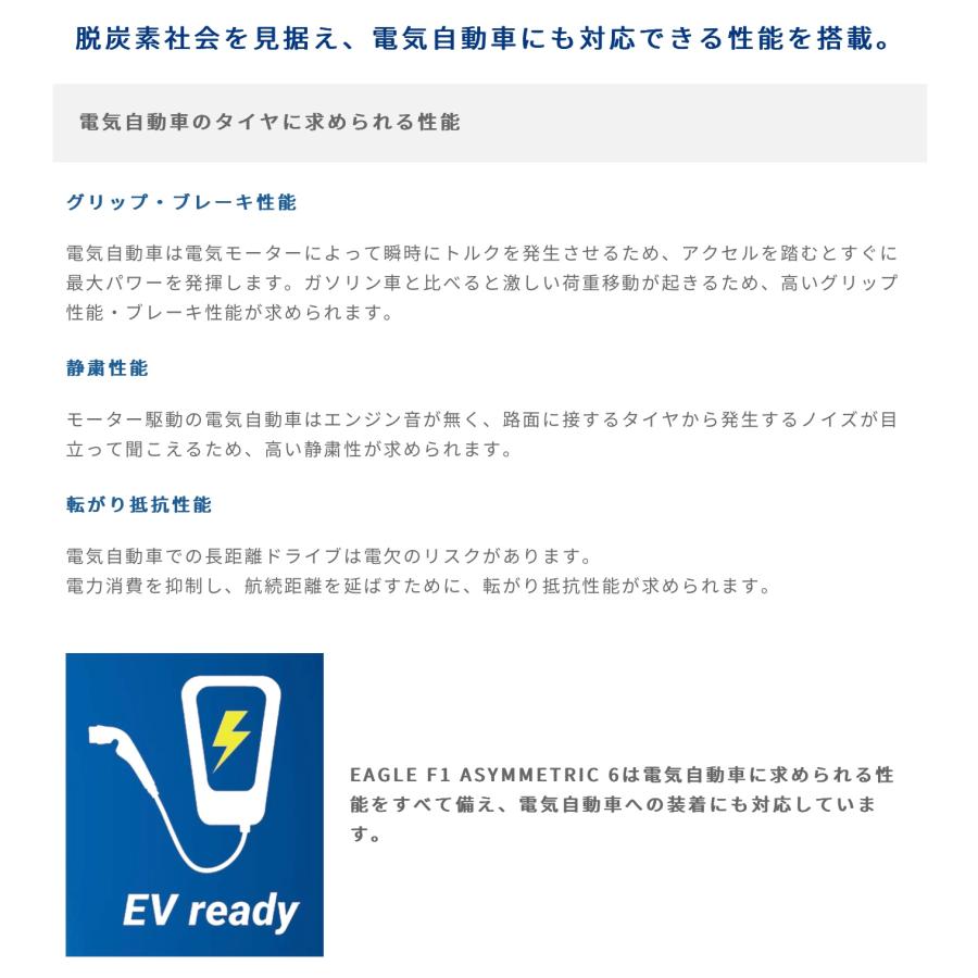 グッドイヤー タイヤ EAGLE F1 ASYMMETRIC 6 235/40R18 95Y XL　４本セット　  イーグルエフワンアシメトリック６  爆買の画像