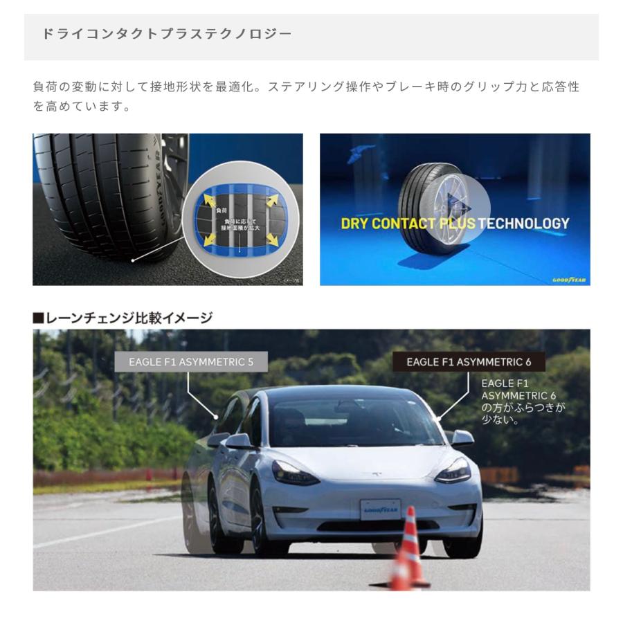 グッドイヤー タイヤ EAGLE F1 ASYMMETRIC 6 235/40R18 95Y XL　４本セット　  イーグルエフワンアシメトリック６  爆買の画像