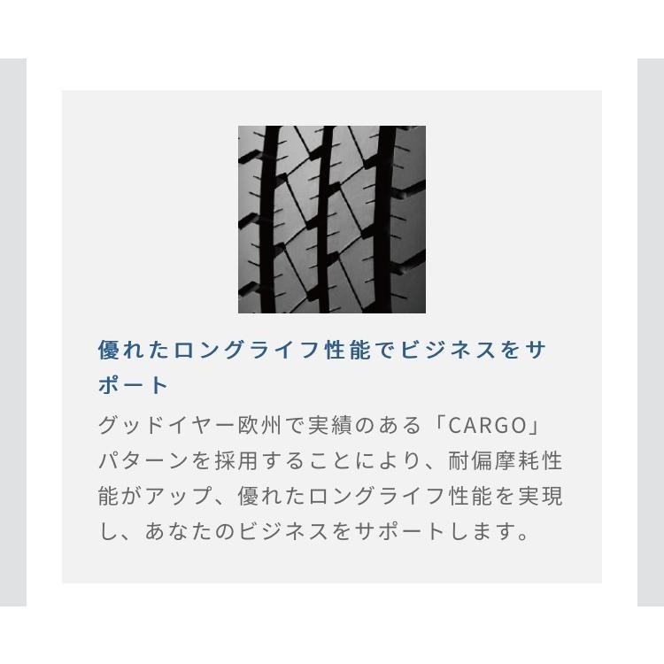 グッドイヤー　タイヤ　　CARGO PRO  155/80R14  88/86N  TL  4本セット  カーゴプロ サマー タイヤ｜tire-prince｜04