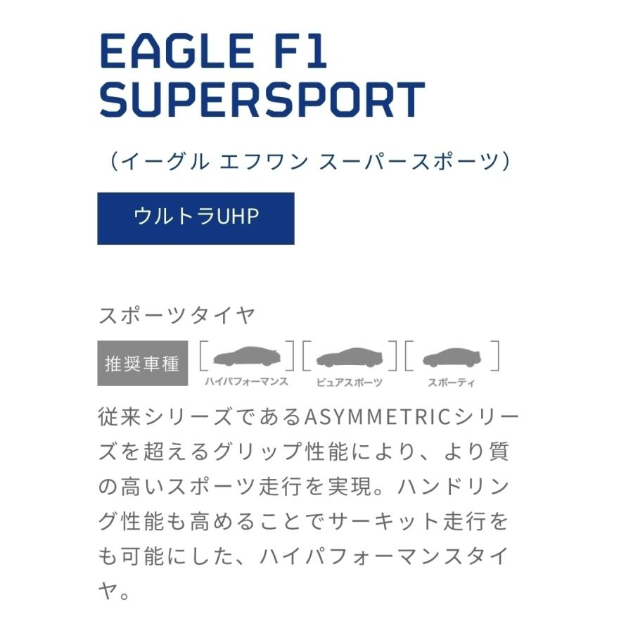 グッドイヤー タイヤ EAGLE F1 SUPER SPORT 235/35ZR19 91Y XL イーグル エフワン スーパースポーツ  爆買_1
