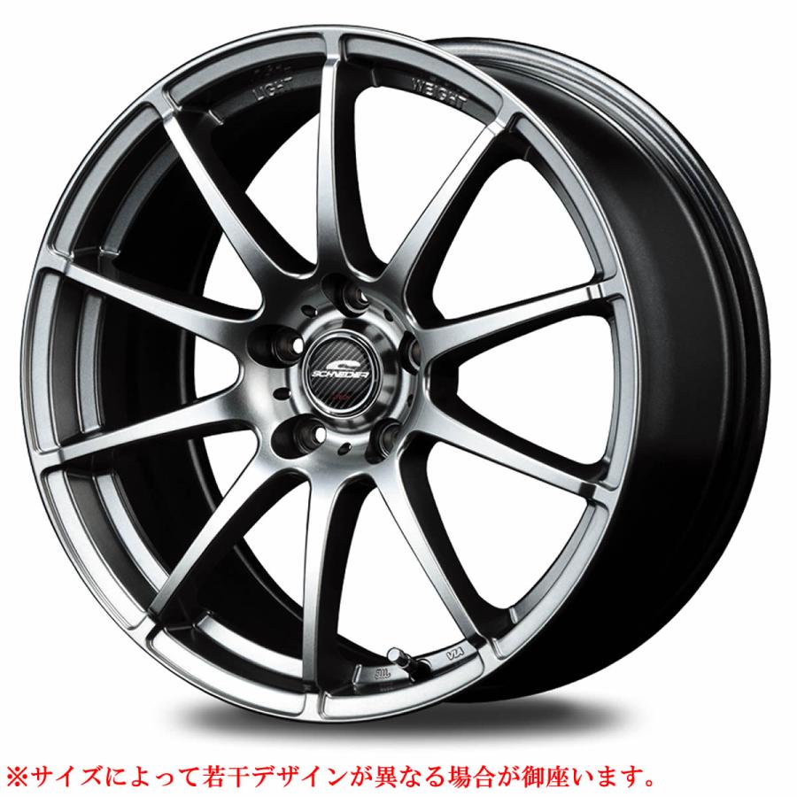 205/55R16×6.5J 114.3-5穴 +38 2021年製 ブリヂストン XG02 シュナイダー STAG メタリックグレー 冬 4本SET 在庫要確認 会社宛 送料無料｜tire-shonai｜04