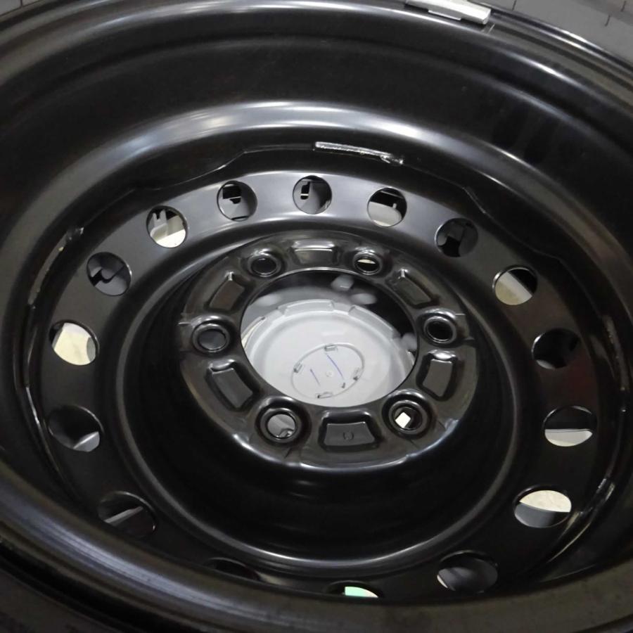 新車外し 2023年製 夏4本 会社宛 送料無料 195/80R15×6J LT ダンロップ  