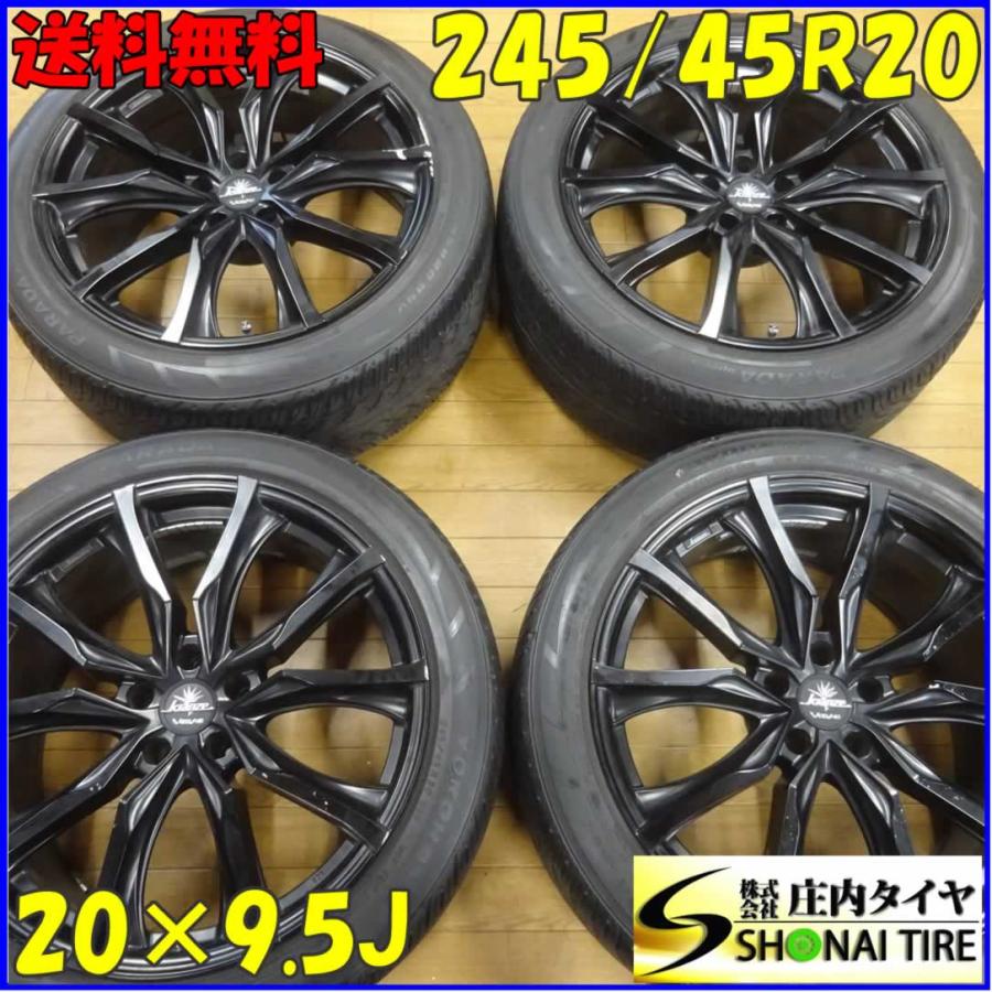 夏4本SET 会社宛送料無料 245/45R20×9.5J ヨコハマ PARADA Spec-X WEDS