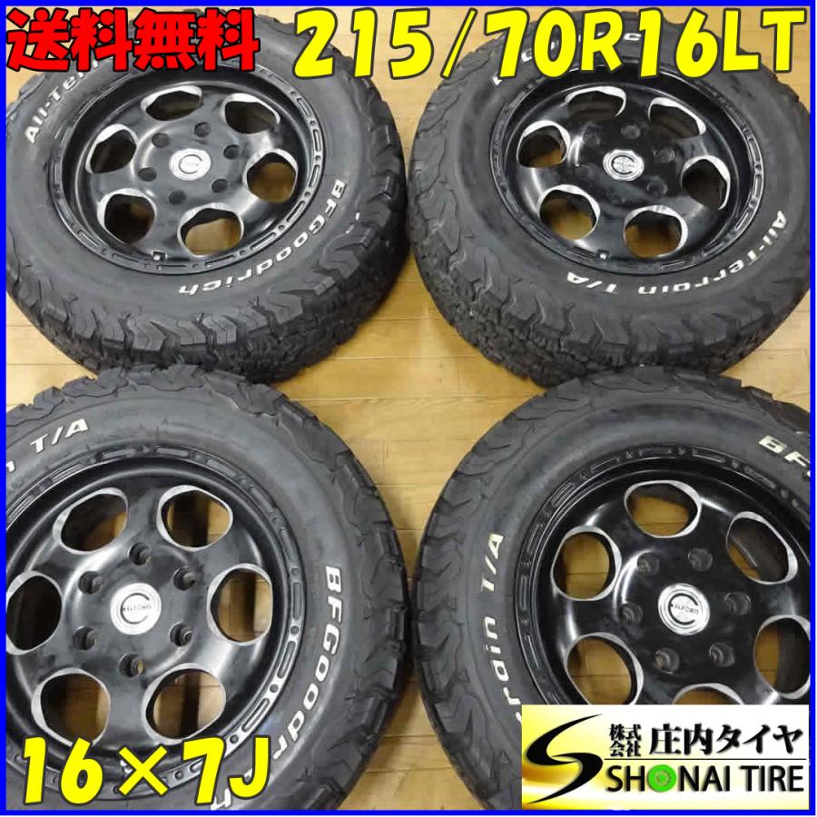 夏4本SET 会社宛 送料無料 215/70R16×7J LT BF T/A KO2 ホワイトレター 