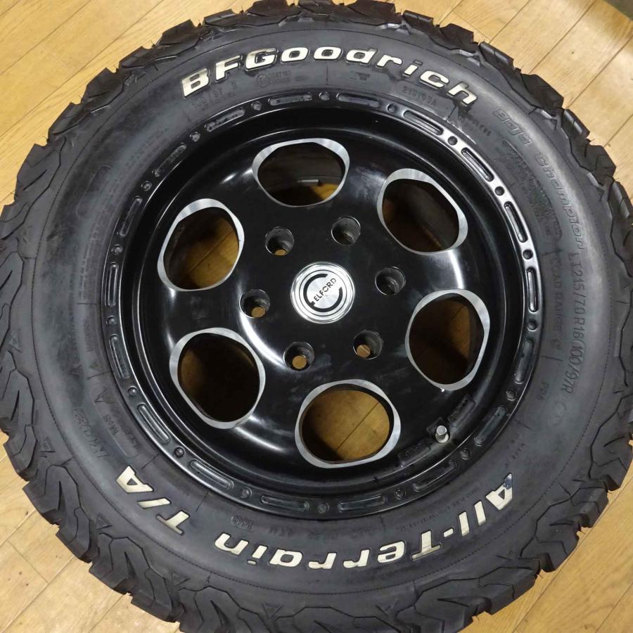 車 ELFORDアルミホイール タイヤ 4本セットの③ 215/70R16