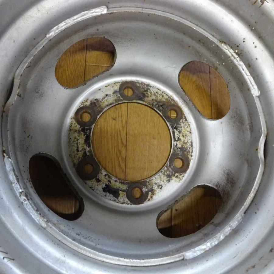 6本SET 会社宛 送料無料 15.5×5.25 トラック スチール 鉄ホイール 6穴