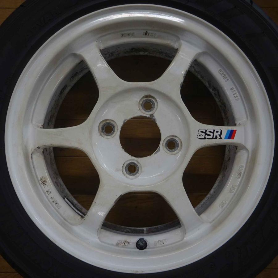送料込☆アドバンネオバ☆165/55R14☆ホワイトホイール☆軽カスタム等に 夏4本SET 会社宛 送料無料 165/55R14×5J 175/60 ヨコハマ ADVAN